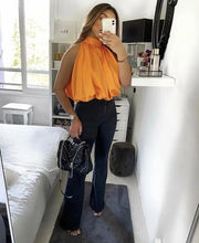 Load image into Gallery viewer, Miriam Sleeveless Orange Blouse
