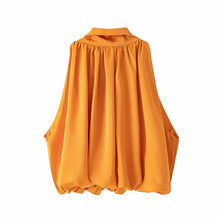 Load image into Gallery viewer, Miriam Sleeveless Orange Blouse
