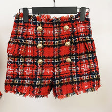 Load image into Gallery viewer, Farrah Red Plaid Blazer Set
