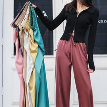 Load image into Gallery viewer, Serenity Wide Leg Satin Trousers
