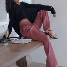 Load image into Gallery viewer, Serenity Wide Leg Satin Trousers
