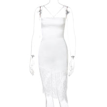 Load image into Gallery viewer, Aine Lace Backless Midi Dress
