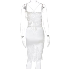 Load image into Gallery viewer, Aine Lace Backless Midi Dress
