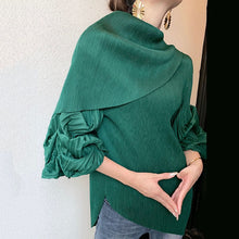 Load image into Gallery viewer, Ariadne Pleated Puff Sleeve Blouse
