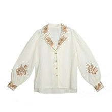 Load image into Gallery viewer, Victoria Embroidered Long Sleeve Blouse
